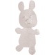 Lapins autocollants argent décoratifs 4 cm les 6