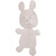 Lapin autocollant argent décoratif 4 cm les 6