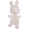 Lapins autocollants argent décoratifs 4 cm les 6