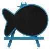 Marque table ardoise poisson turquoise