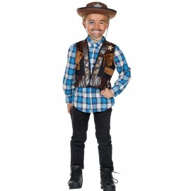 Déguisement gilet cowboy garçon