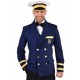 Déguisement capitaine veste marine homme luxe