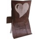 Housse de Chaise Coeur Chocolat