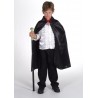 Déguisement cape noire satin enfant mixte luxe