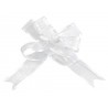 Mini noeuds organdi blanc les 5