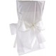 Housses de Chaise Satin Blanc