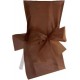 Housses de Chaise Satin Chocolat