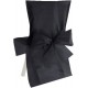 Housses de Chaise Satin Noir