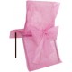 Housses de Chaise Intisse Rose avec Noeuds Intisse Rose les 10