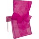 Housses de Chaise Fuschia Intisse Uni Les 10