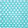 Serviettes de table couleur à pois en papier les 20