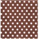 Serviette de table chocolat à pois en papier 