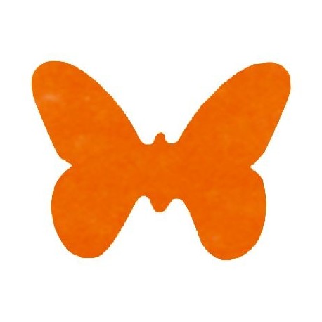 Papillons Orange Tissu Non Tisse 