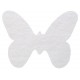 Papillons Blanc Tissu Non Tisse 