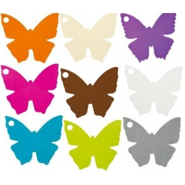 Marque place papillon carton 4.5 cm les 10 - coloris au choix