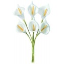 Arums Blancs en tissu les 24