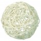 Boule rotin blanc diamètres assortis les 10