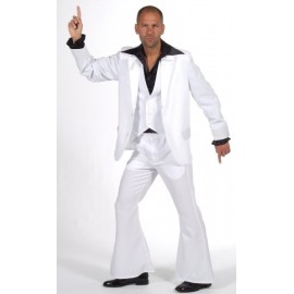 Déguisement disco Fever homme luxe Costume 3 Pcs