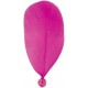 Plumes Fuschia avec Perle
