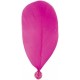 Plumes Fuschia avec Perle