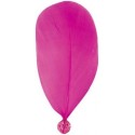 Plumes Fuschia avec Perle 8 cm les 6