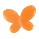 Perles papillon orange deco les 12