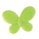 Perles papillon vert anis deco les 12