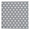 Serviettes de table argent à pois en papier les 20