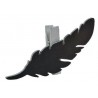 Porte nom ardoise plume en bois couleur sur pince les 6