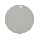 Marque place carton gris argent rond les 10