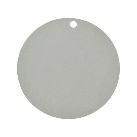 Marque place carton gris argent rond les 10