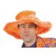 Chapeau hippie orange adulte