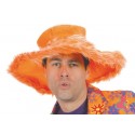 Chapeau hippie orange adulte