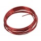 Fil metallique rouge de decoration 2mm