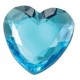 Grands Coeurs en Diamant turquoise de Decoration 