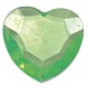 Grands Coeurs en Diamant vert de Decoration 