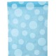 Chemin de table gros pois intisse turquoise