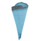 Petits Cornets turquoise decoratifs en bois 