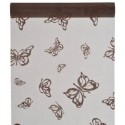 Chemin de table Papillon Chocolat Organdi