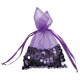 Sachets Sequin Prune en Organdi 22 cm les 4