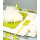Marque-Place Rectangle Avec Ruban Satin Les 12