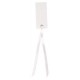 Marque place rectangle ruban blanc