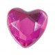 Petits coeurs en diamant fuschia de decoration