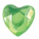 Petits coeurs en diamant vert de decoration