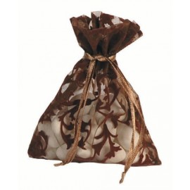 Sachet Organdi Arabesque Chocolat