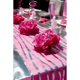 Chemin de Table Zébré Intissé Mariage et Fêtes