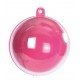 Boule Transparente et Fuschia 5 cm