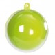 Boule Transparente et Vert Anis 5 cm
