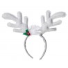 Serre Tête Renne de Noël Blanc Adulte