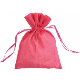 Sachet A Dragees Coton Fuschia